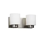 Galaxy Lighting 722292BN 2-Lights 200W Brushed Nickel Bath Vanity Light