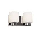 Galaxy Lighting 722292CH 2-Lights 200W Chrome Bath Vanity Light