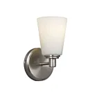 Galaxy Lighting 724001BN 1-Light 100W Brushed Nickel Bath Vanity Light