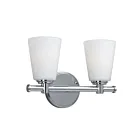 Galaxy Lighting 724002CH 2-Lights 200W Chrome Bath Vanity Light