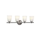 Galaxy Lighting 724004BN 4-Lights 400W Brushed Nickel Bath Vanity Light