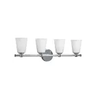 Galaxy Lighting 724004CH 4-Lights 400W Chrome Bath Vanity Light