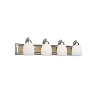Galaxy Lighting 724134BN 4-Lights 400W Brushed Nickel Bath Vanity Light