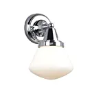 Galaxy Lighting 724581CH-WH 1-Light 60W Chrome Bath Vanity Light