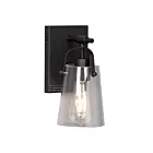 Galaxy Lighting 726251BK 1-Light 100W Black Bath Vanity Light