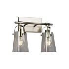 Galaxy Lighting 726252BN 2-Lights 200W Brushed Nickel Bath Vanity Light