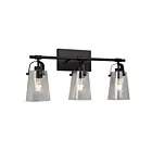 Galaxy Lighting 726253BK 3-Lights 300W Black Bath Vanity Light