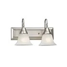 Galaxy Lighting 783002PT 2-Lights 200W Pewter Bath Vanity Light