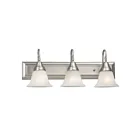 Galaxy Lighting 783003PT 3-Lights 300W Pewter Bath Vanity Light
