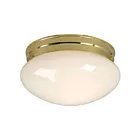 Galaxy Lighting 810210PB 100W Polished Brass Flush Mount