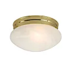 Galaxy Lighting 810310PB 100W Polished Brass Flush Mount