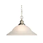 Galaxy Lighting 811335PT 1-Light 100W Pewter Pendant