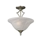 Galaxy Lighting 811706PT 120W Pewter Semi Flush Mount