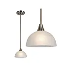 Galaxy Lighting 812781BN 1-Light 60W Brushed Nickel Pendant