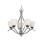 Galaxy Lighting 820953CH 5-Lights 300W Chrome Chandelier
