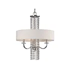 Galaxy Lighting 822451CH 3-Lights 180W Chrome Chandelier