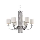 Galaxy Lighting 822455CH 6-Lights 360W Chrome Chandelier