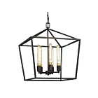 Galaxy Lighting 825793BK 5-Lights 300W Black Chandelier