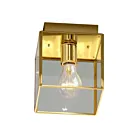 Galaxy Lighting 860805PB 60W Polished Brass Flush Mount