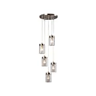Galaxy Lighting 919856BN 5-Lights 200W Brushed Nickel Pendant