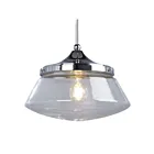 Galaxy Lighting 924581CH-CL 1-Light 60W Chrome Pendant