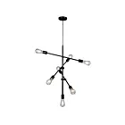 Galaxy Lighting 926331BK 7-Lights 420W Black Pendant
