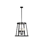 Galaxy Lighting 926745BK 4-Lights 400W Black Pendant