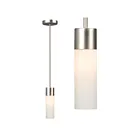Galaxy Lighting 944024BN-WH 60W Matte Brushed Nickel Pendant
