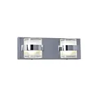 Galaxy Lighting L724597CH 2-Lights 14W Chrome Bath Vanity Light