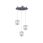 Galaxy Lighting L923063CH 3-Lights 18W Chrome Pendant