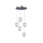 Galaxy Lighting L923065CH 5-Lights 30W Chrome Pendant