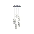 Galaxy Lighting L923066CH 10-Lights 60W Chrome Pendant