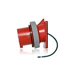 Leviton 530B7WLEV 30 Amp Pin & Sleeve Inlet-Red