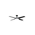Kendal Lighting Lopro AC21352-BLK 4-blades Black 25W 52" Ceiling Fan
