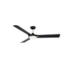 Kendal Lighting Ori AC30760-BLK-SN 3-blades Black and Satin Nickel 60" Ceiling Fan