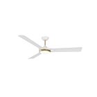 Kendal Lighting Ori AC30760-MWH-OCB 3-blades White 60" Ceiling Fan