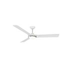 Kendal Lighting Ori AC30760-MWH-SN 3-blades Satin Nickel and White 60" Ceiling Fan