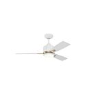Kendal Lighting Nuvel 42 AC30842-MWH-OCB 3-blades Brass and White 42" Ceiling Fan
