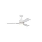 Kendal Lighting Nuvel 42 AC30842-MWH-SN 3-blades Satin Nickel and White 42" Ceiling Fan