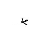 Kendal Lighting Nuvel 52 AC30852-BLK 3-blades Black 52" Ceiling Fan