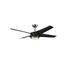 Kendal Lighting Vela AC30952-BLK-SN 4-blades Black and Satin Nickel 52" Ceiling Fan