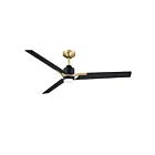 Kendal Lighting AC40152-BLK-BRS 20W 52" Black and Brass Ceiling Fan