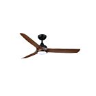 Kendal Lighting AC41252-BLK-DW Aquilo 22W 52" Black and Dark Walnut Ceiling Fan