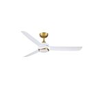 Kendal Lighting AC41252-BRS-WH Aquilo 22W 52" White Ceiling Fan