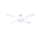 Kendal Lighting AC41452-MWH Swish 20W 52" White Ceiling Fan