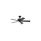 Kendal Lighting Builder'S Choice AC6842-BLK 5-blades Black 42" Ceiling Fan