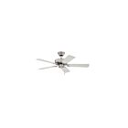 Kendal Lighting Builder'S Choice AC6842-SN 5-blades Satin Nickel 42" Ceiling Fan