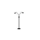 Kendal Lighting FL4048-2-BLK Black 100W Potable Floor Lamp