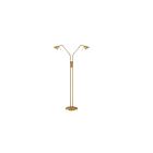 Kendal Lighting FL4048-2-BRS Brass & Bronze 100W Potable Floor Lamp