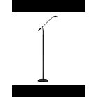 Kendal Lighting FL5015-BLK-SN LAHOYA Black & Satin Nickel Floor Lamp